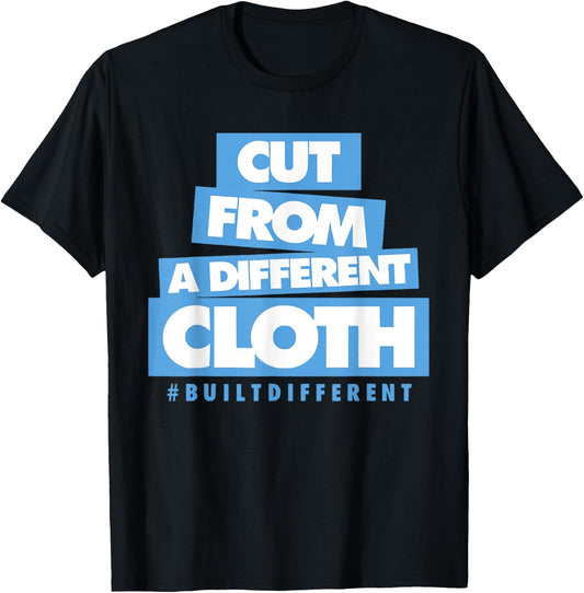 University Blue Black White Match T-Shirt - T-Shirt | Black