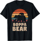 Boppa Bear Vintage Retro Funny Father's Day 2 Cubs Kids T-Shirt - T-Shirt | Black