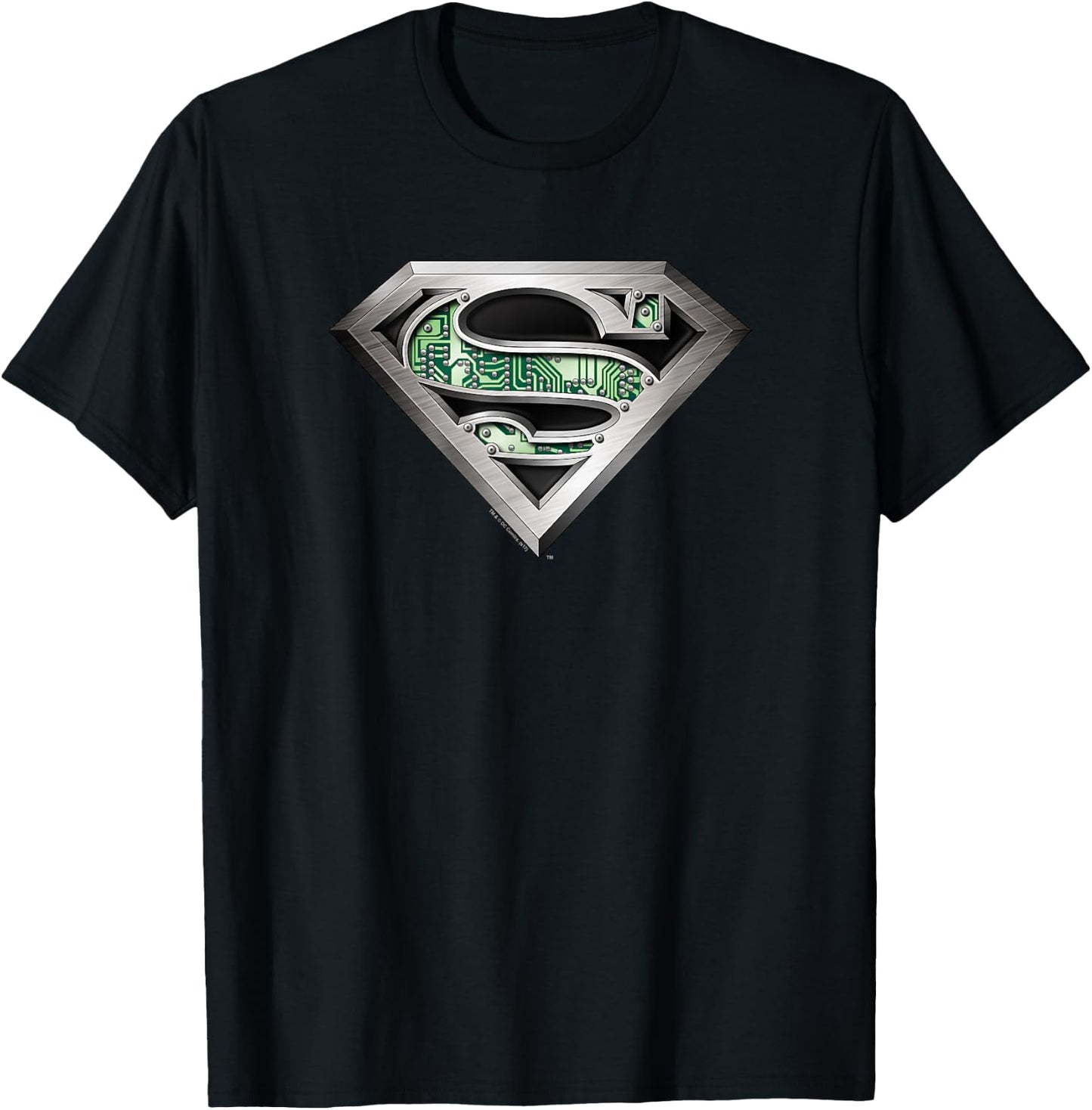 Superman Circuitry Logo T-Shirt - T-Shirt | Black