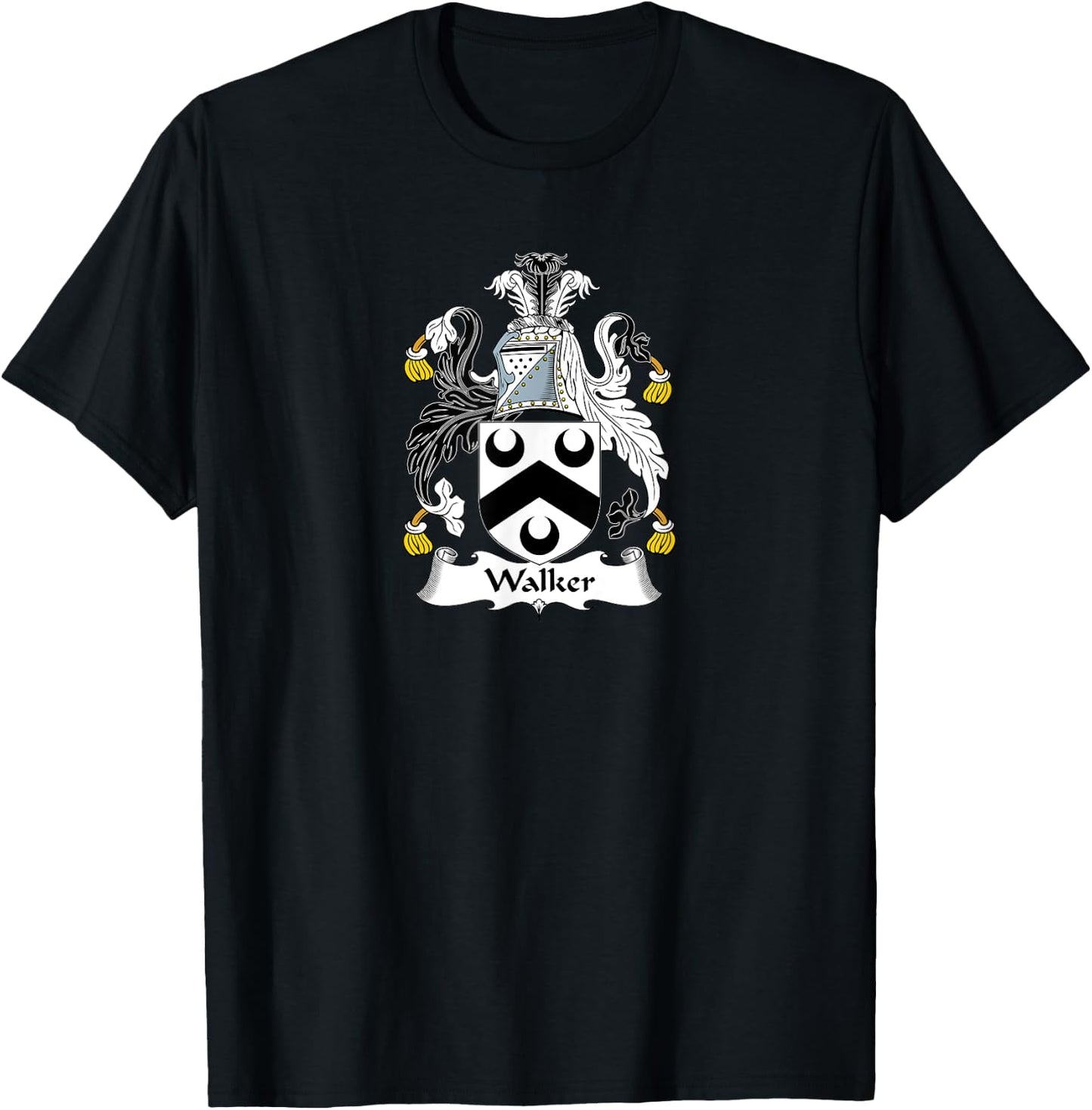 Walker Coat of Arms - Family Crest Shirt T-Shirt - T-Shirt | Black