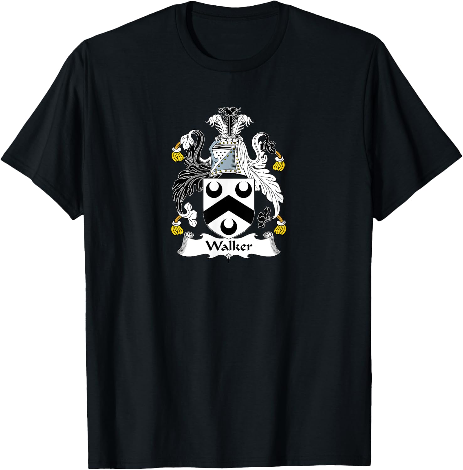 Walker Coat of Arms - Family Crest Shirt T-Shirt - T-Shirt | Black