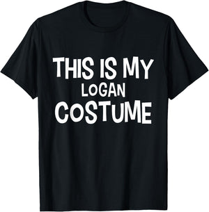 This is my LOGAN Costume Halloween Simple Costume T-Shirt - T-Shirt | Black