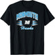 Monmouth Hawks Retro Diamond Navy Officially Licensed T-Shirt - T-Shirt | Black