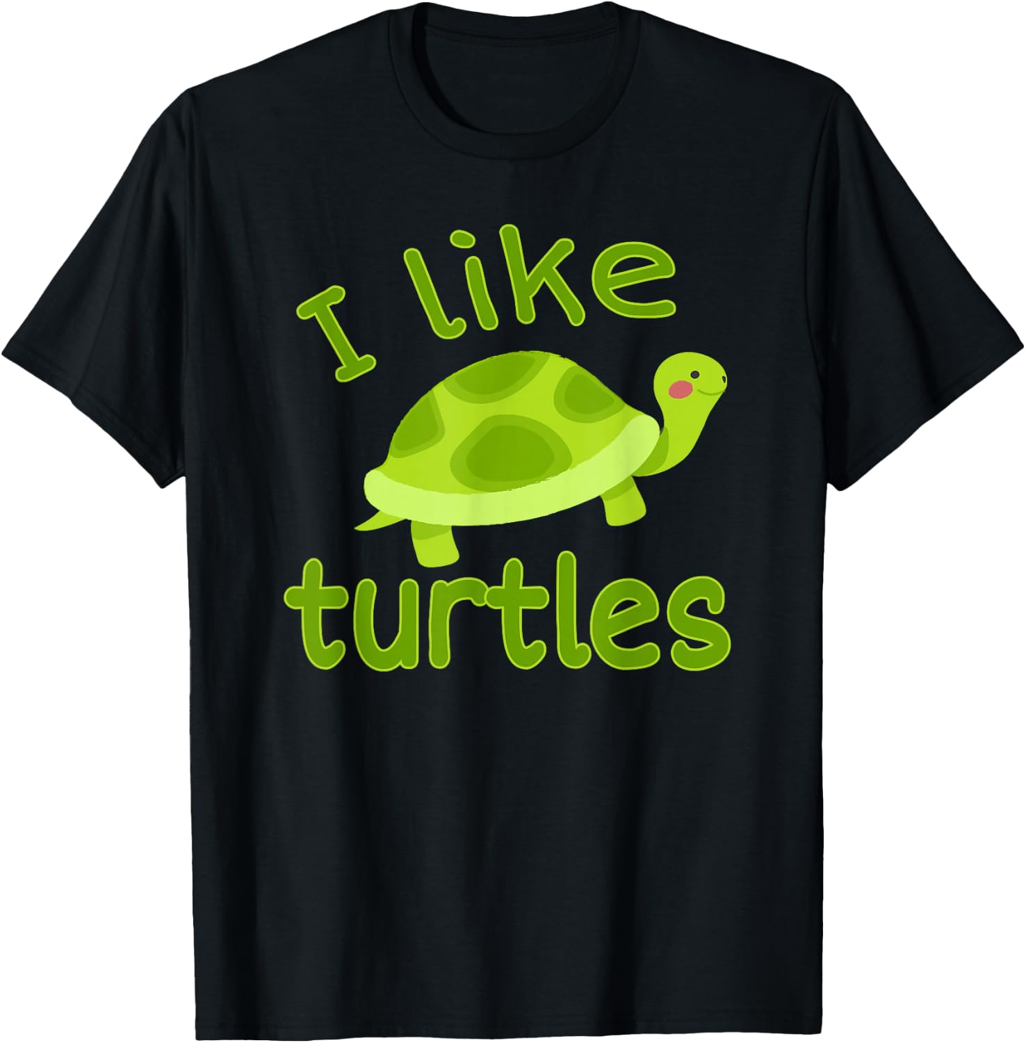I Love Turtles - I Like Turtles Vintage Tortoise Reptile T-Shirt - T-Shirt | Black
