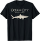 Retro Ocean City MD Shark T-Shirt - T-Shirt | Black