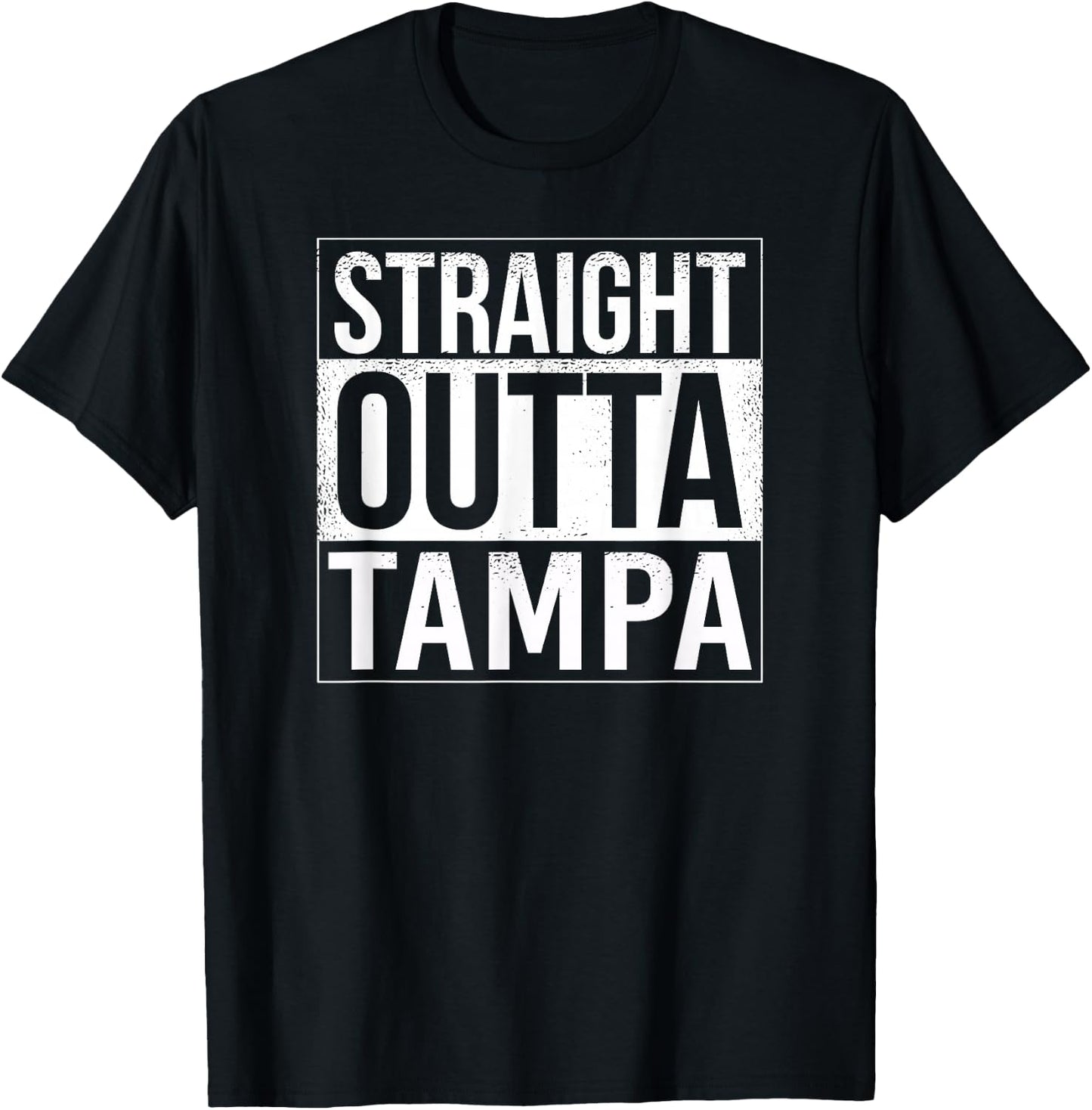 Straight outta Tampa - USA American Hometown City T-Shirt - T-Shirt | Black