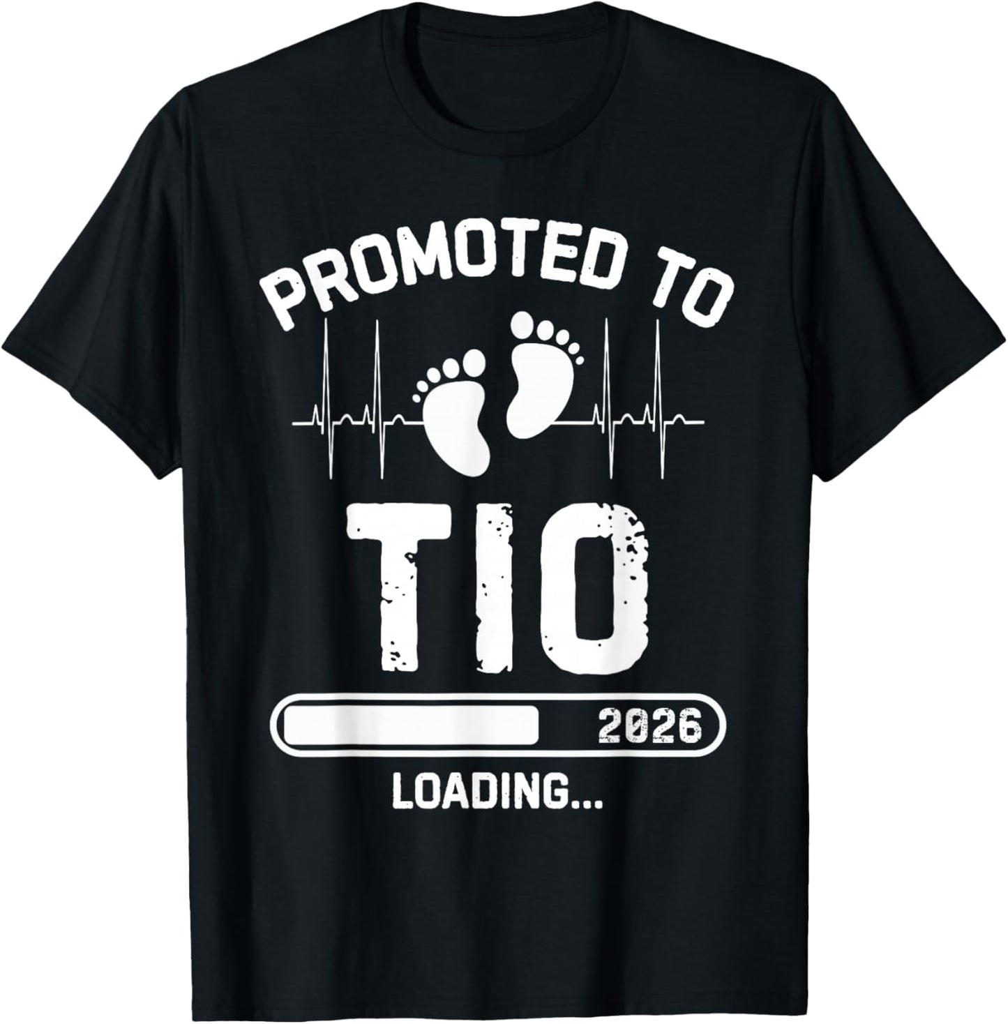 Promoted to TIO Est 2026 First Time Uncle to Be T-Shirt - T-Shirt | Black
