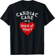 Cardiovascular Nursing Nurse Gift Cardiac Care Work of Heart T-Shirt - T-Shirt | Black