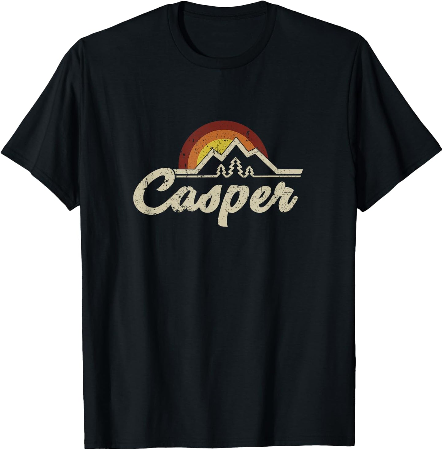 Casper Wyoming WY retro vintage Gift T-Shirt - T-Shirt | Black