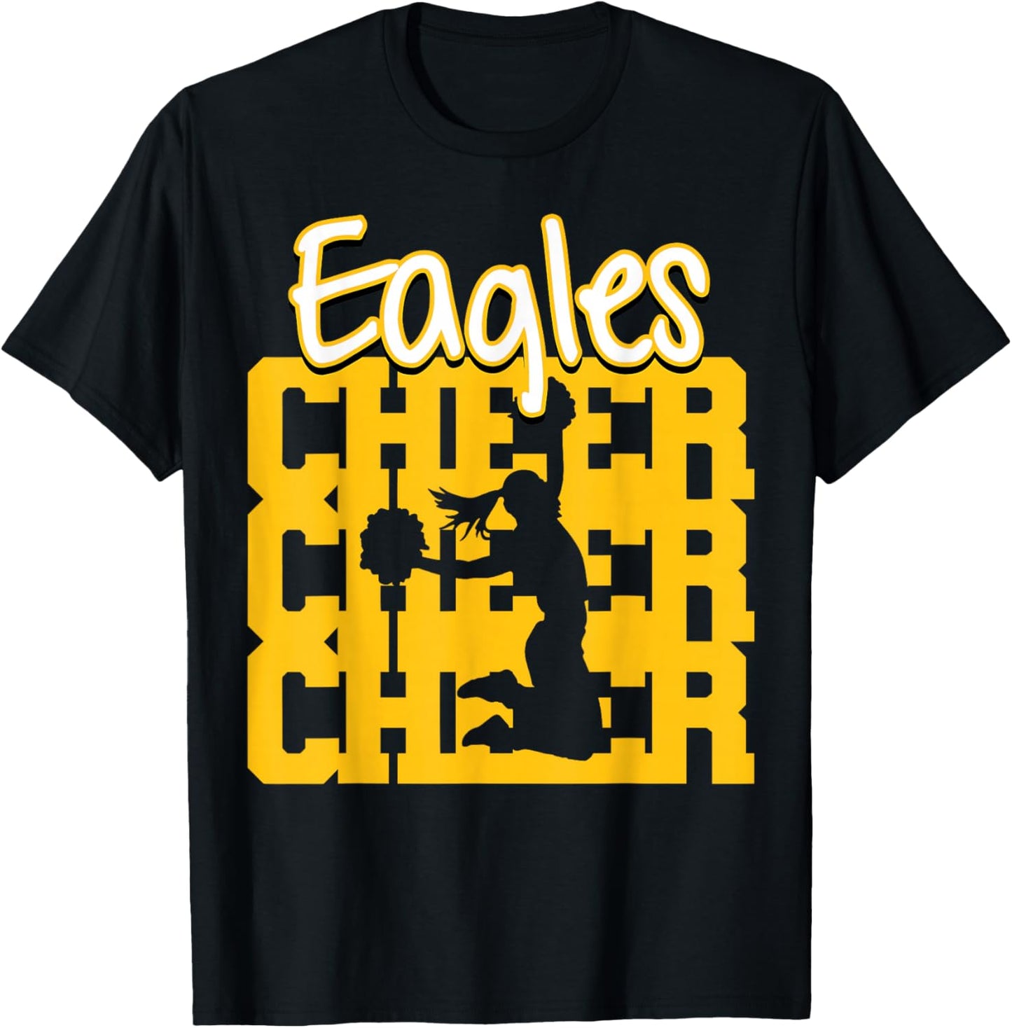 Eagles Cheer Back to School Cheerleading Spirit GY T-Shirt - T-Shirt | Black