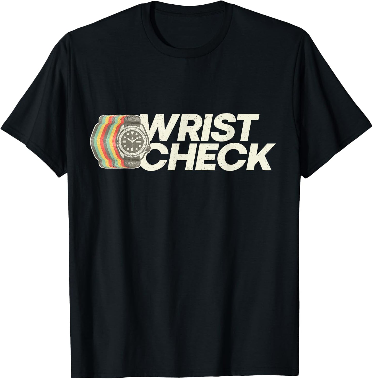 Retro Dive Watch Gift - Wrist Check T-Shirt - T-Shirt | Black