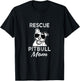 Rescue Pitbull Dog Mom funny Cute women's T-Shirt - T-Shirt | Black