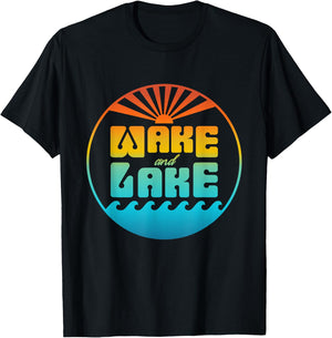 Wake and Lake T-Shirt - T-Shirt | Black