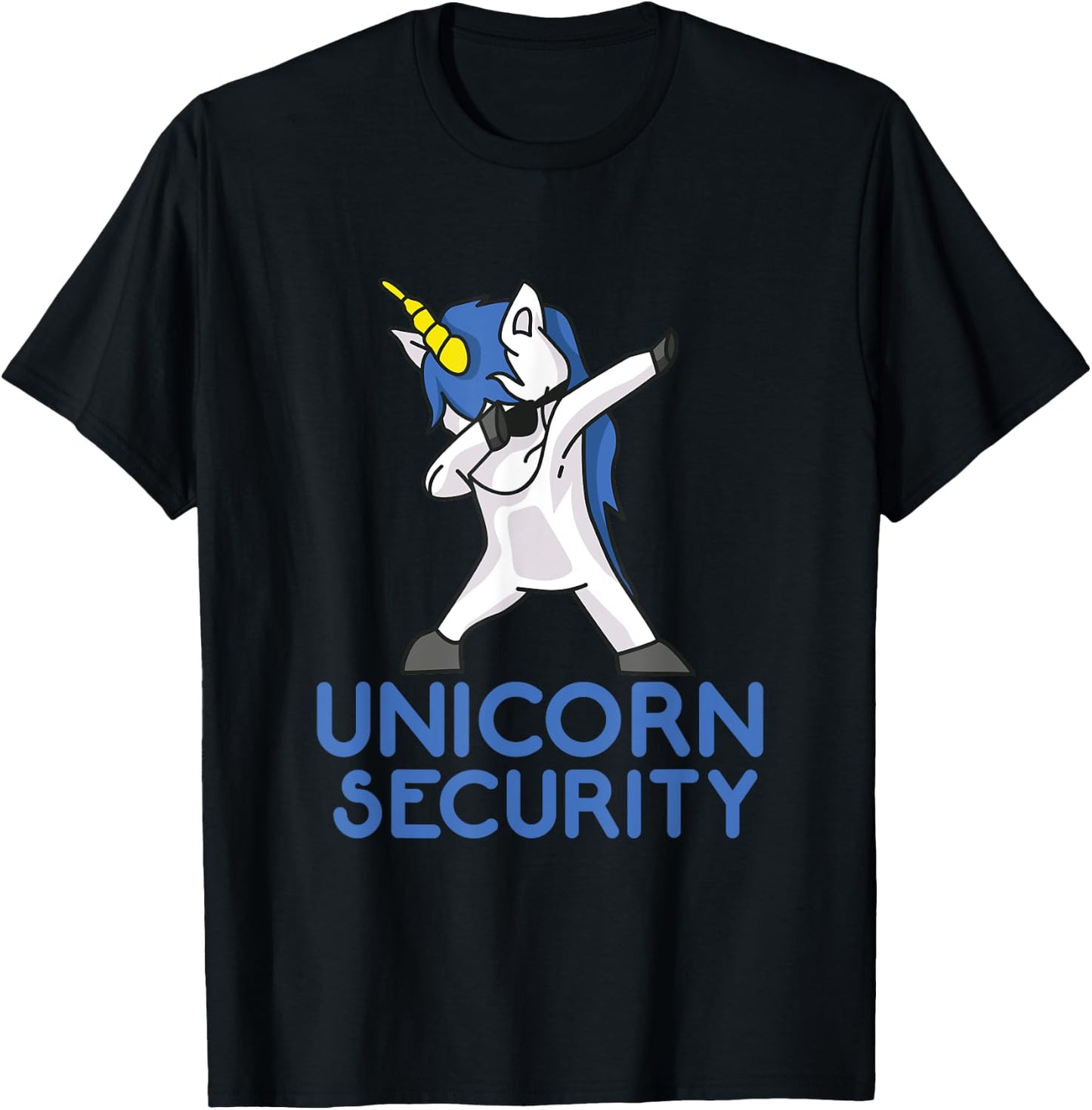 Unicorn Security Funny Gift T-Shirt - T-Shirt | Black