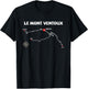 Le Mont Ventoux Serpentine France Cycling Design T-Shirt - T-Shirt | Black