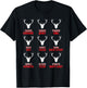 Funny Christmas Reindeer Hunter Deer Meat Hunting Gifts T-Shirt - T-Shirt | Black