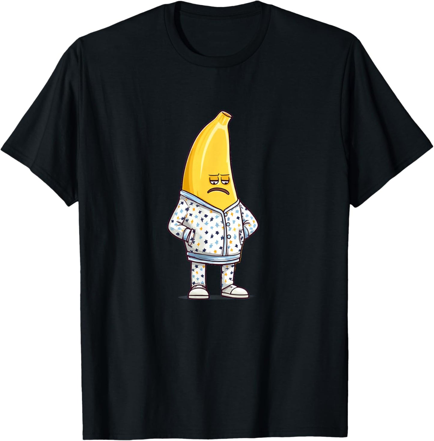 Sleep Banana Face in Pajama for Boys and Girls T-Shirt - T-Shirt | Black