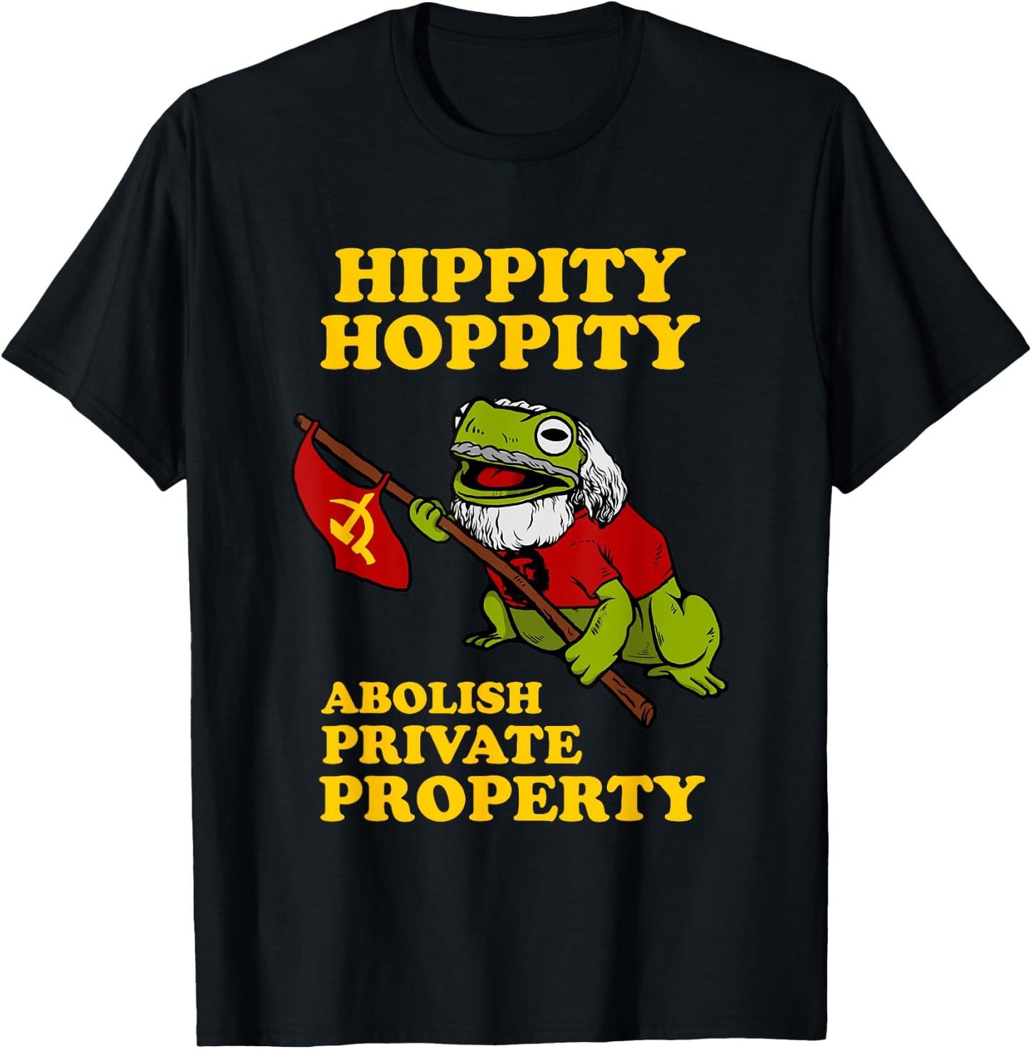 Kids Hippity Hoppity Abolish Private Property - Frog Meme 6 Cranberry T-Shirt - T-Shirt | Black