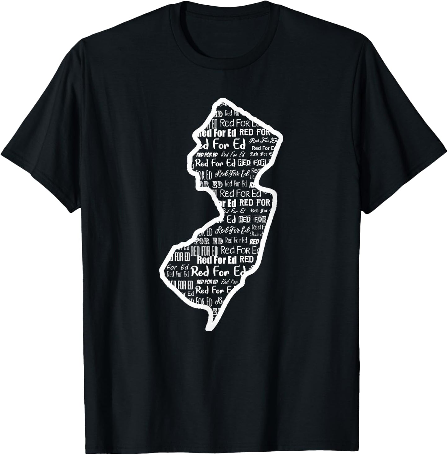 Red for Ed Shirts NJ New Jersey RedForEd Gift T-Shirt - T-Shirt | Black