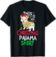 Corgi Tree Light Dog Xmas This Is My Christmas Pyjama Shirt T-Shirt - T-Shirt | Black