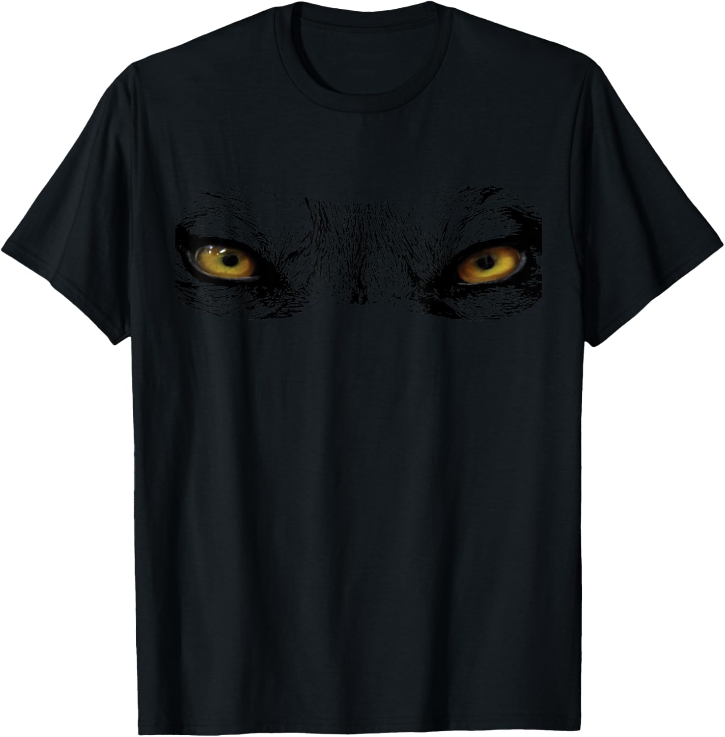 Wolf Eyes Costume Shirt - Scary Animal Halloween Shirts T-Shirt - T-Shirt | Black