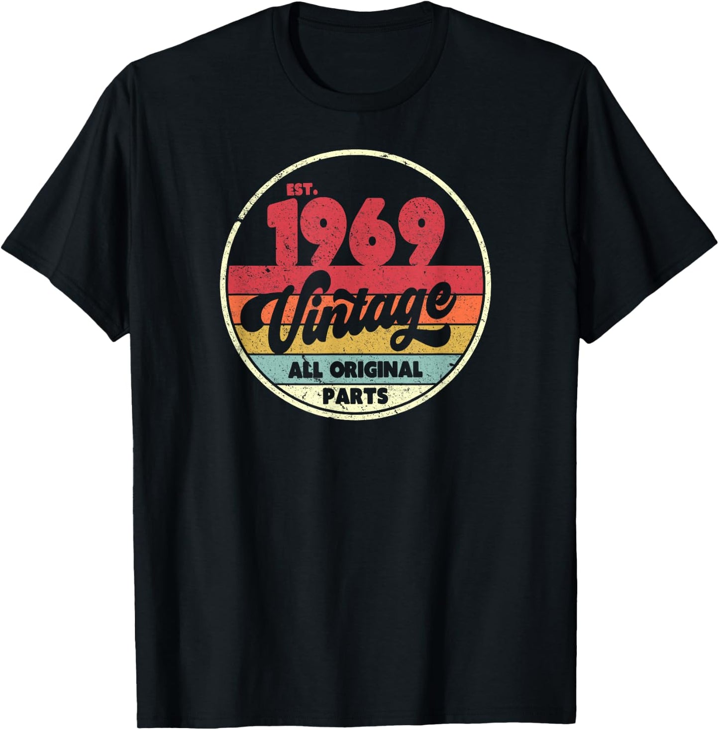 1969 Vintage Shirt, Birthday Gift . Retro Style T-Shirt - T-Shirt | Black