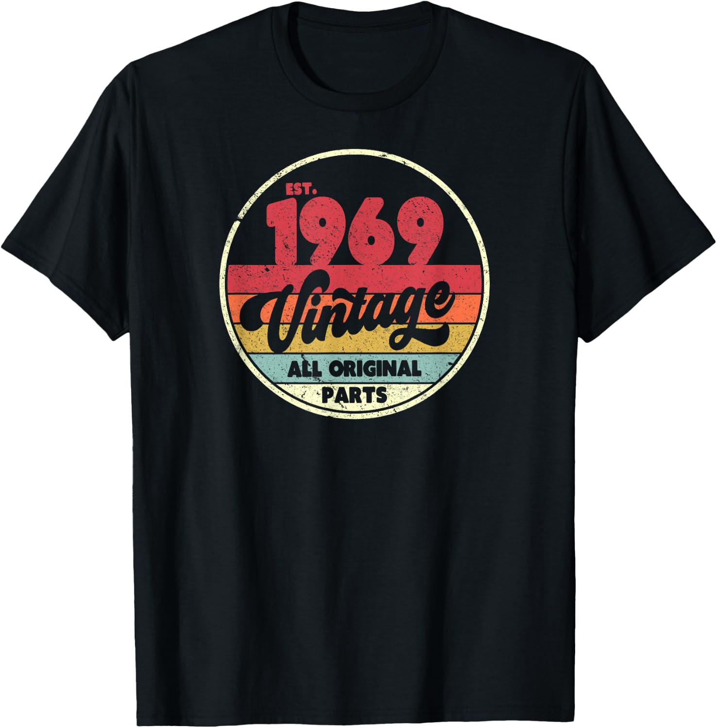 1969 Vintage Shirt, Birthday Gift . Retro Style T-Shirt - T-Shirt | Black