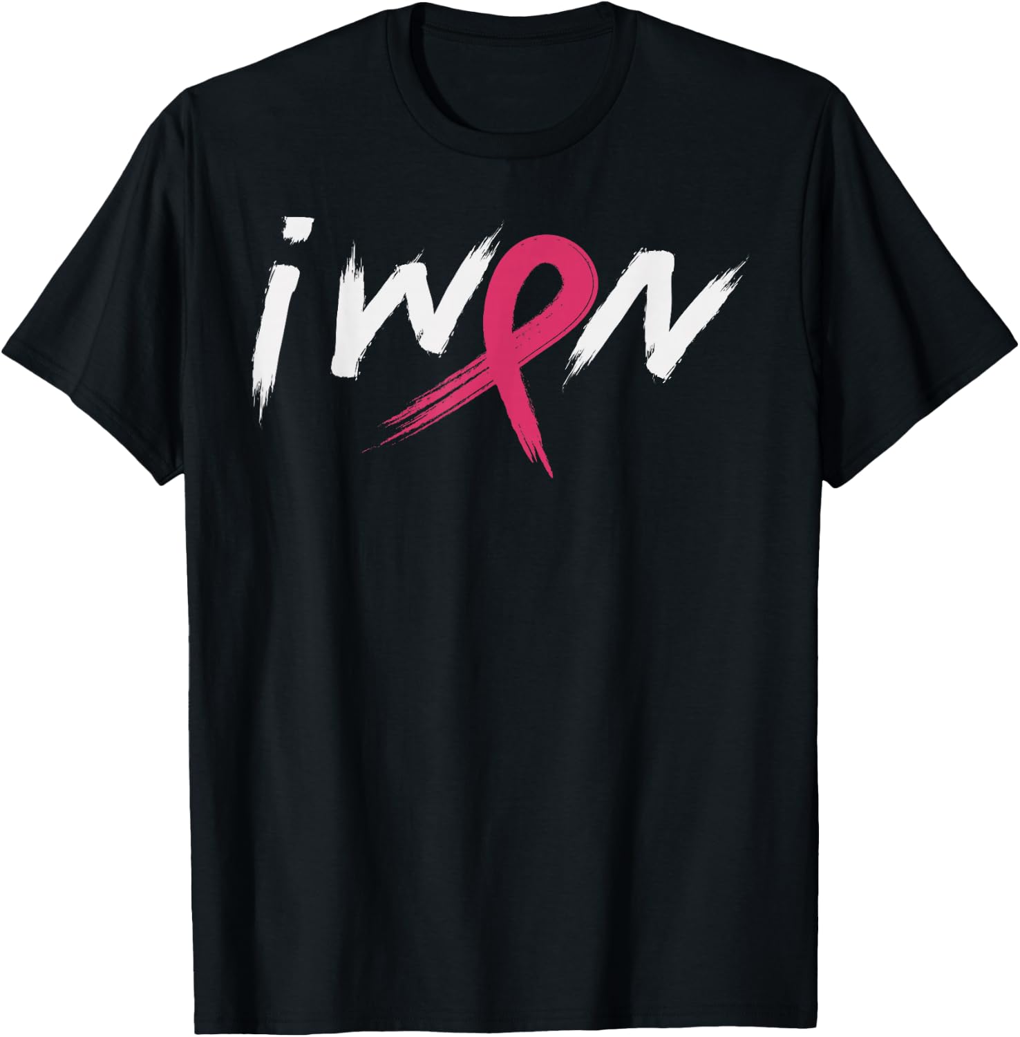 Breast Cancer Awareness Shirt Pink Ribbon I Won Survivor T-Shirt - T-Shirt | Black