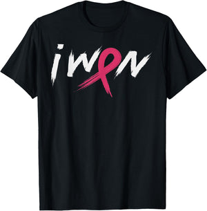 Breast Cancer Awareness Shirt Pink Ribbon I Won Survivor T-Shirt - T-Shirt | Black