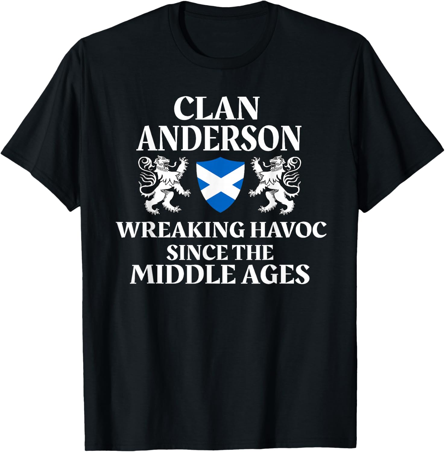 Anderson Scottish Family Clan Scotland Name T-Shirt - T-Shirt | Black