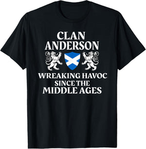 Anderson Scottish Family Clan Scotland Name T-Shirt - T-Shirt | Black
