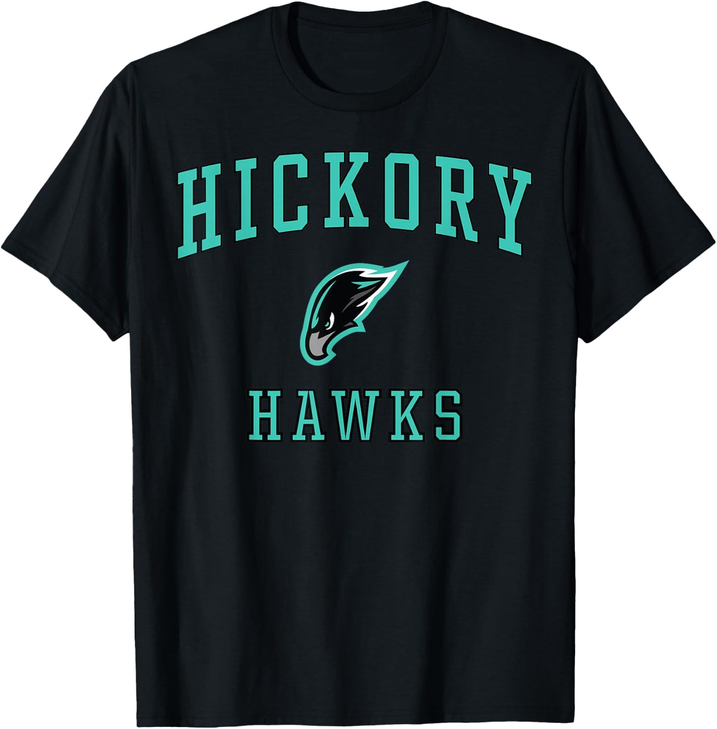 Hickory High School Hawks C1 T-Shirt - T-Shirt | Black