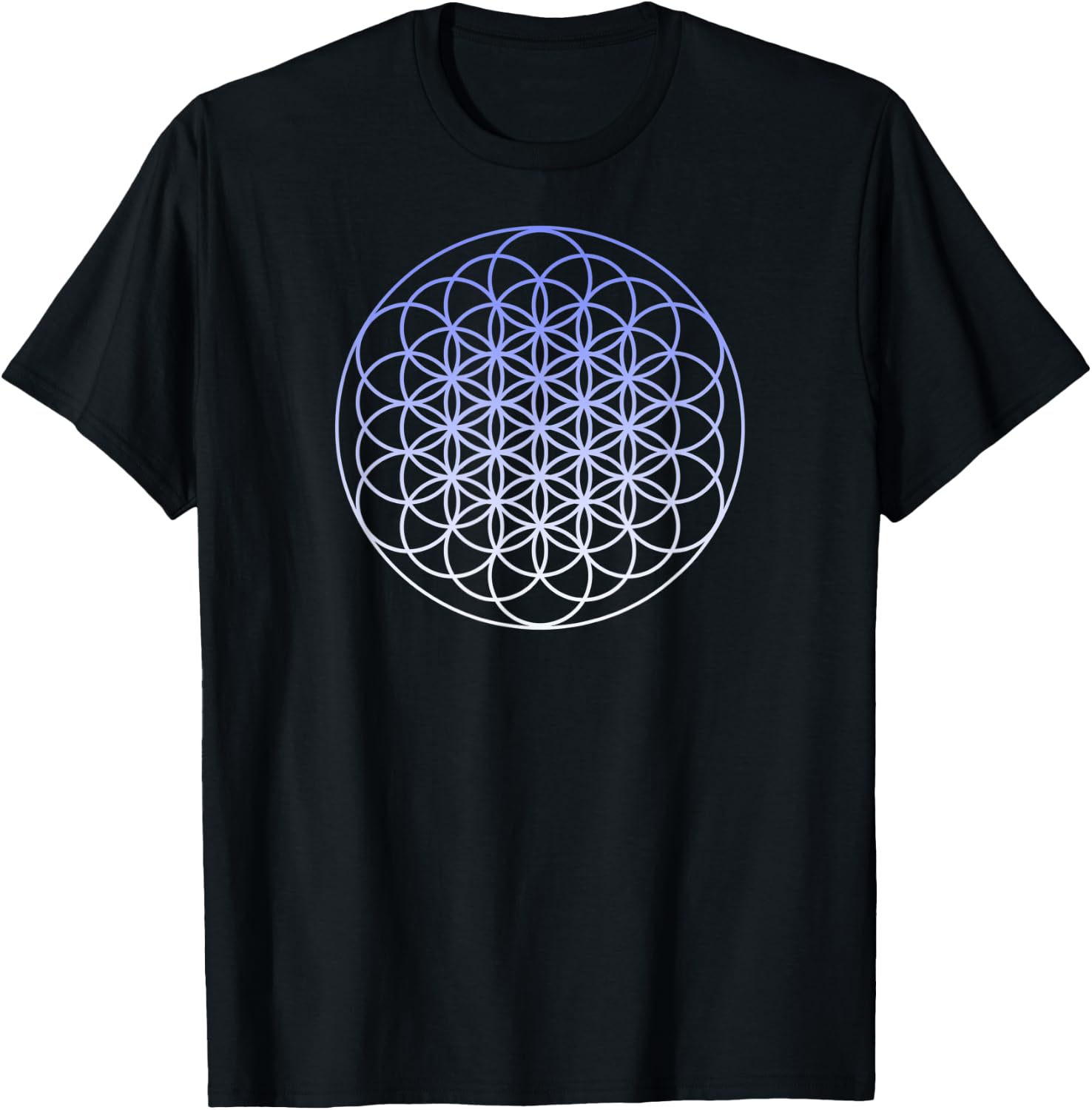 Sacred Geometry Shirt - Flower of Life Shirt - Tapestry T-Shirt - T-Shirt | Black