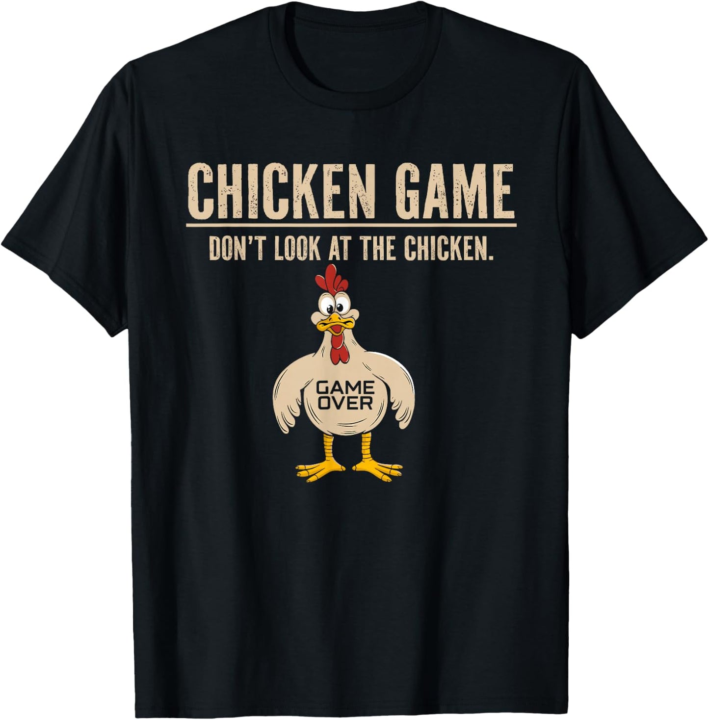 Chicken Gifts Chicken Lovers Adult Game Black Small Classic Fit Modern Short Sleeve T-Shirt - T-Shirt | Black