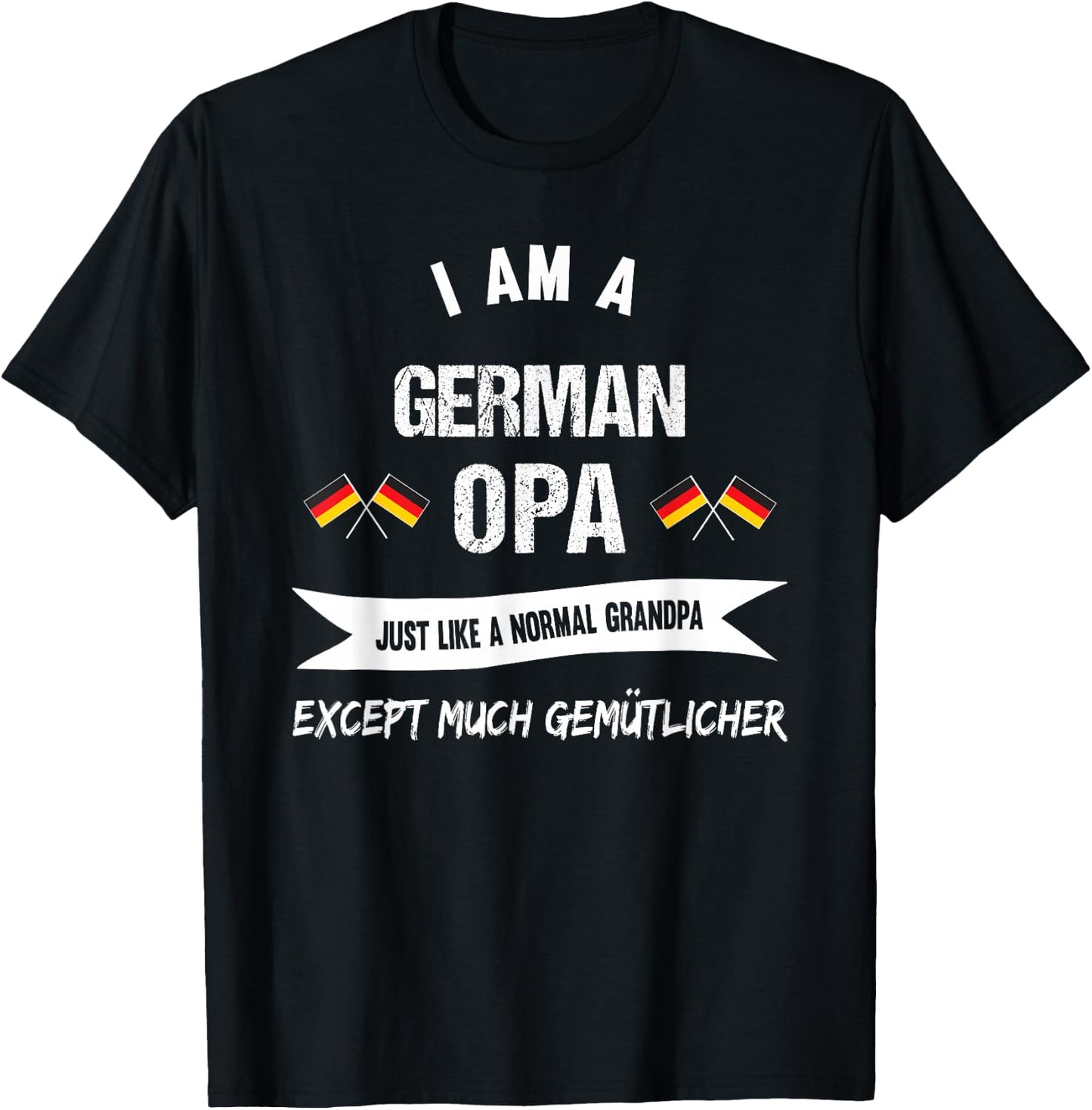 The best German Grandad - deutscher Opa T-Shirt - T-Shirt | Black