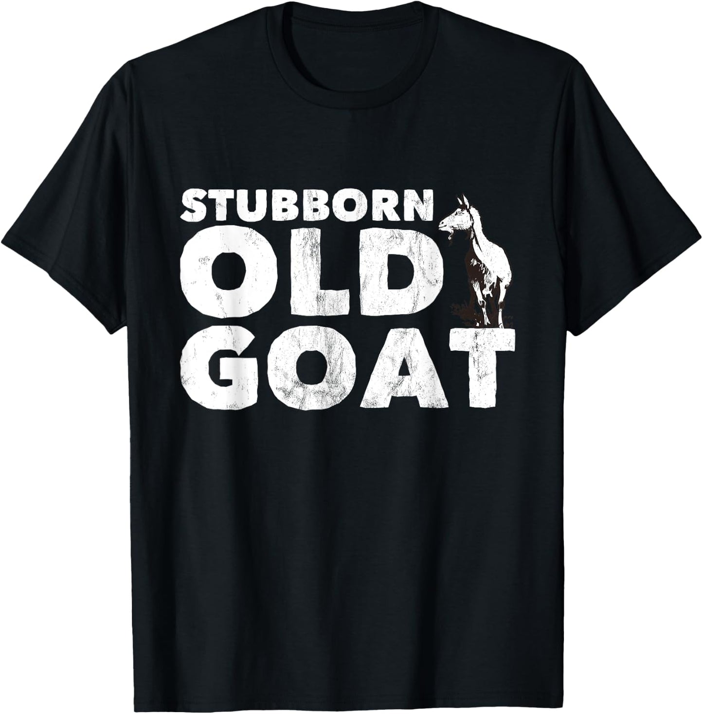 Stubborn Old Goat T-Shirt - T-Shirt | Black
