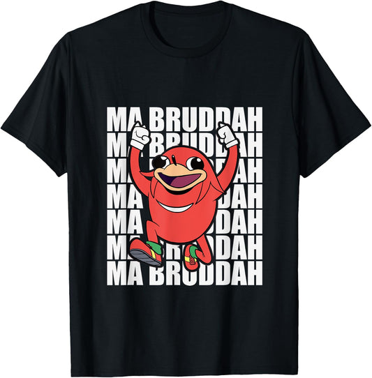 Ugandan Shirt Meme Warrior Tribe VR Ma Bruddah Funny T-Shirt - T-Shirt | Black