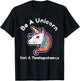 Funny Meme Be A Unicorn Not A Twatopotamus T-Shirt - T-Shirt | Black