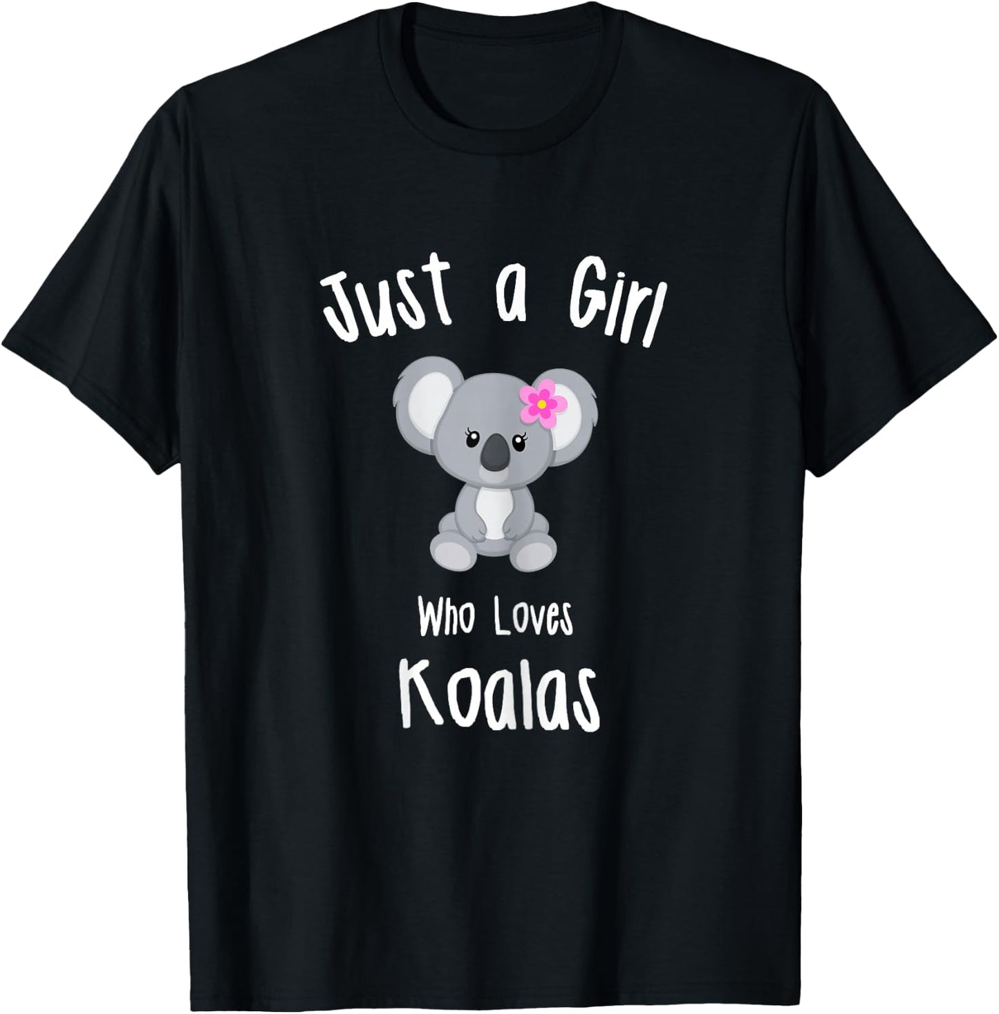 Koala Shirt for Girls | Koala T-Shirt - T-Shirt | Black
