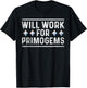 will work for primogems funny gaming gamer RGB mobile game T-Shirt - T-Shirt | Black