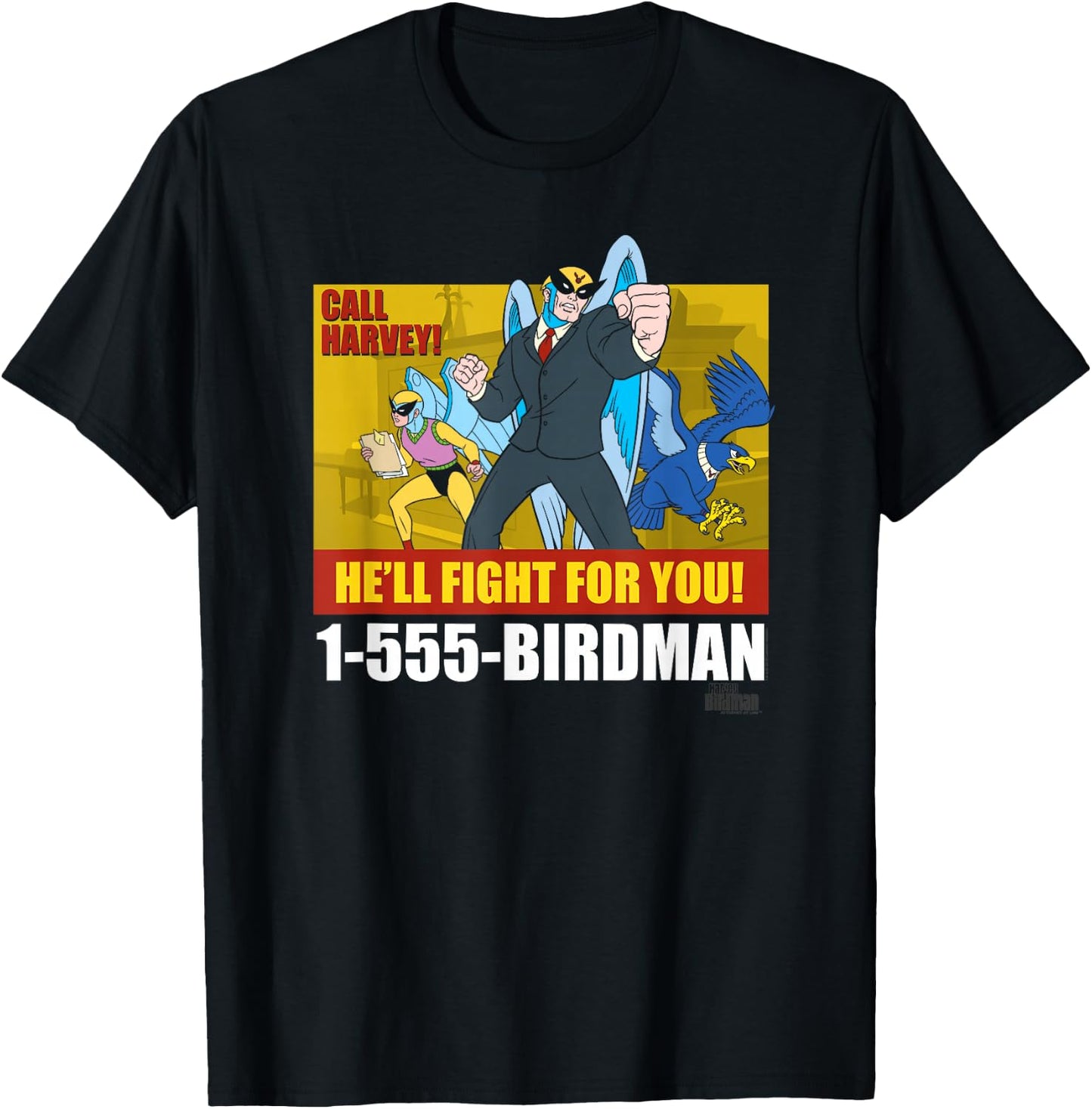 Harvey Birdman, Attorney at Law Birdman Ad T-Shirt - T-Shirt | Black