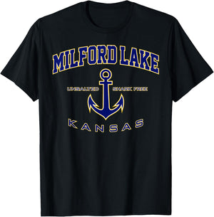 Milford Lake KS T-Shirt - T-Shirt | Black
