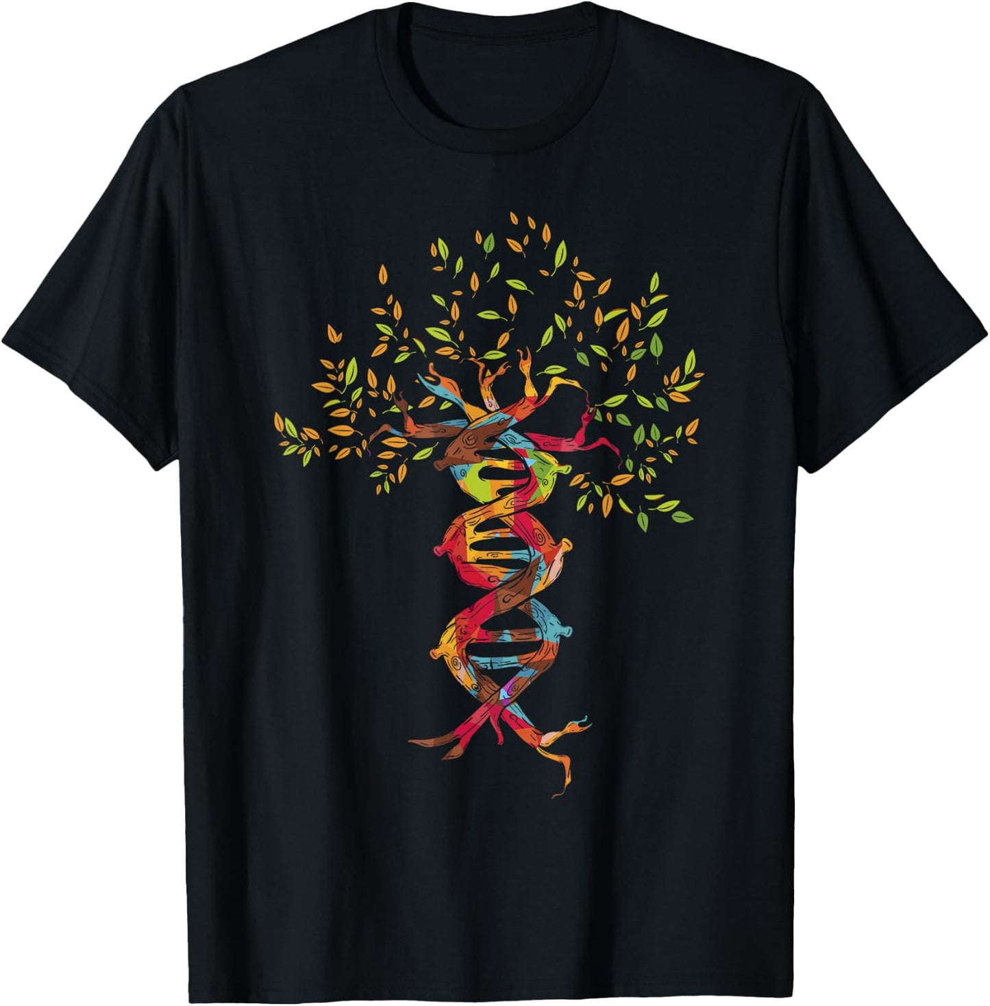 Tree of Life , DNA Shirt, Genetics Shirt T-Shirt - T-Shirt | Black