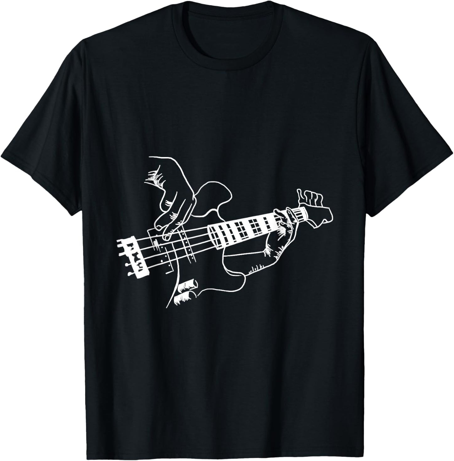 Bass Guitar Player Music Guitarist Musician Rock T-Shirt - T-Shirt | Black
