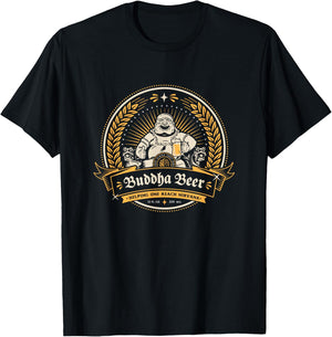 Buddha Beer Label T-Shirt - T-Shirt | Black