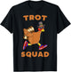 Turkey Trot Squad Funny Thanksgiving Day Run Pilgrim T-Shirt - T-Shirt | Black