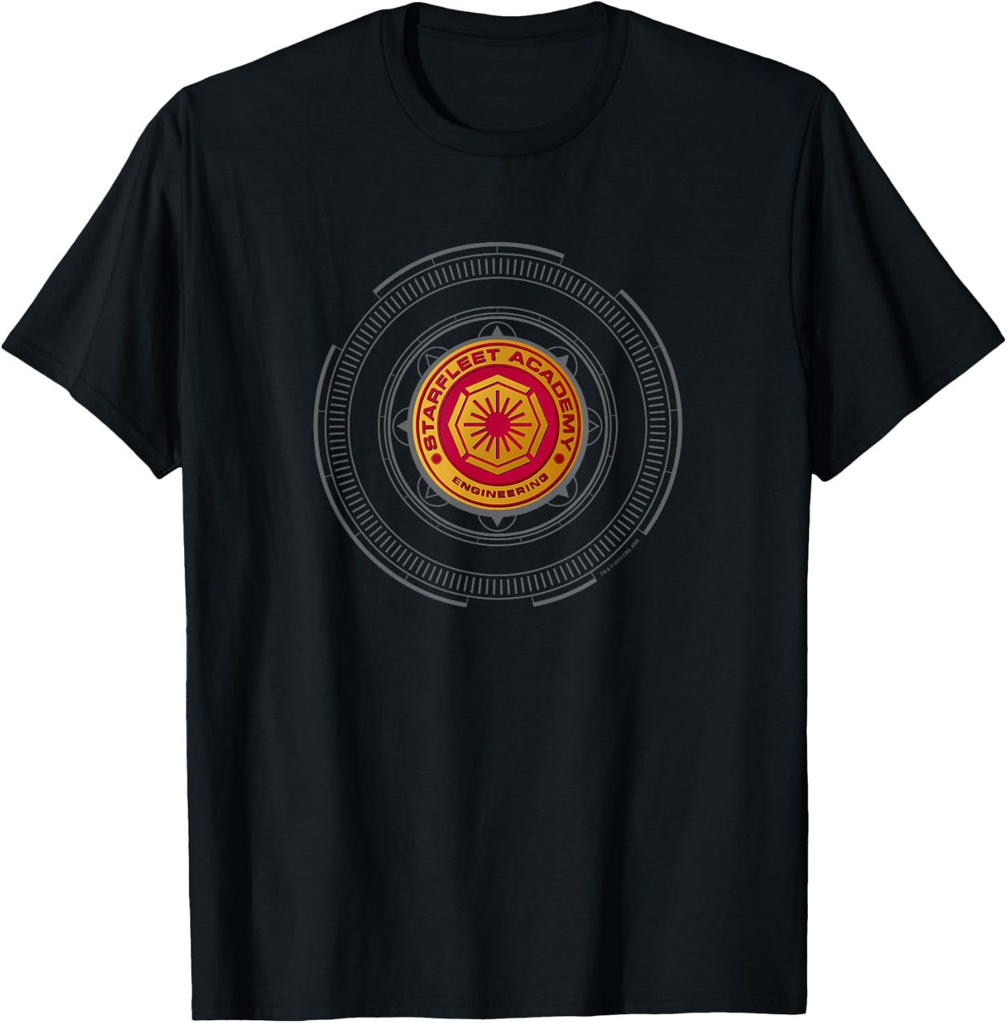 Star Trek Starfleet Engineering Badge T-Shirt - T-Shirt | Black
