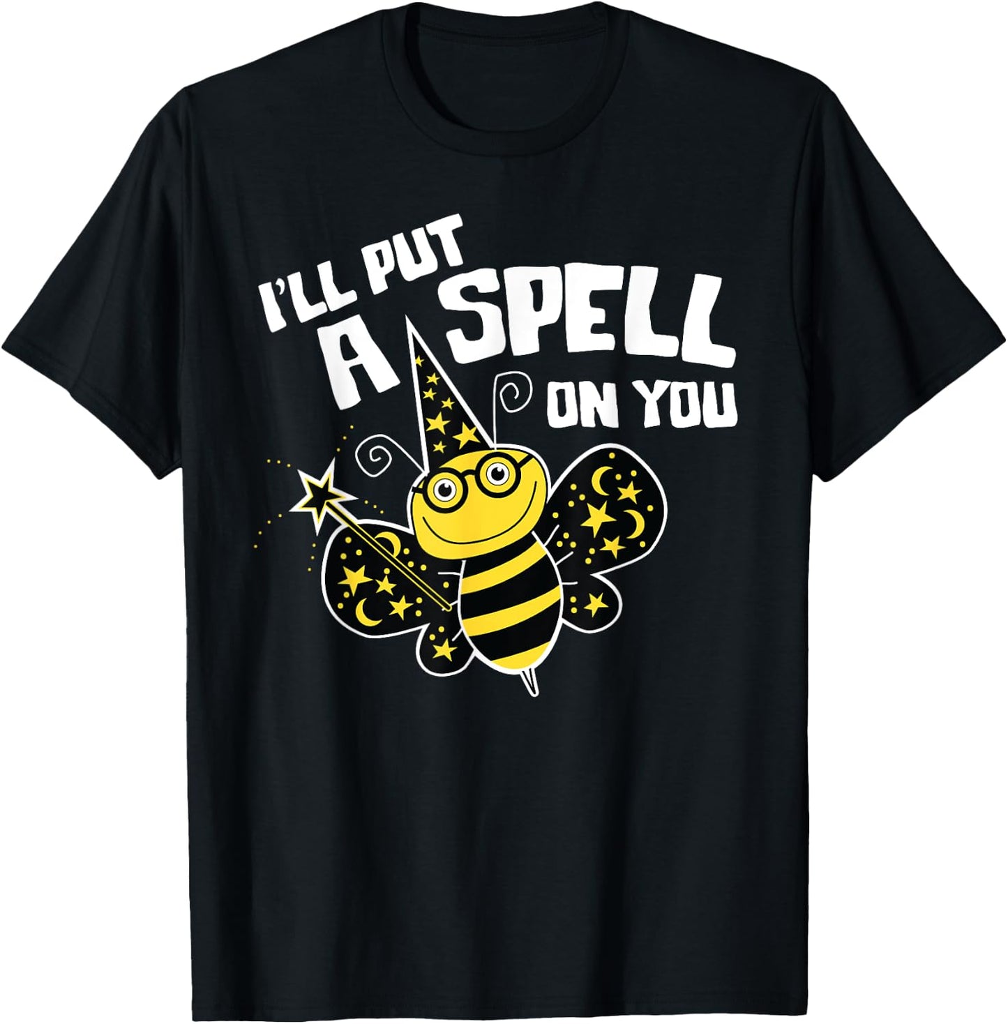 Cute Spelling Bee Wizard for Competitive Word Loving Kids T-Shirt - T-Shirt | Black