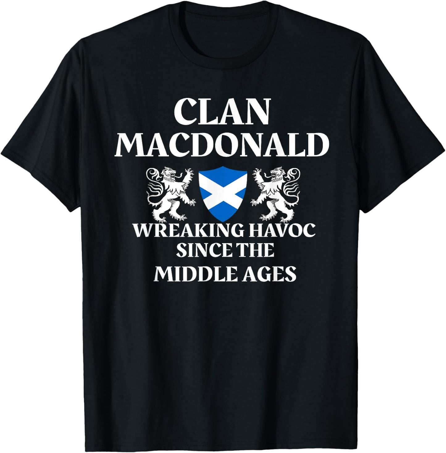 MacDonald Scottish Family Clan Scotland Name T-Shirt - T-Shirt | Black