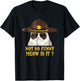 super state trooper cat shirt not so funny meow is it Shirt T-Shirt - T-Shirt | Black